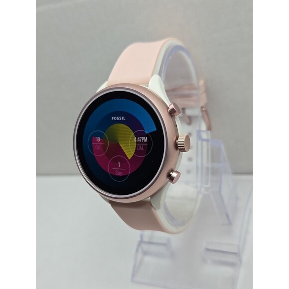 Fossil Sport Gen 4 Smartwatch 41 mm Wear OS GPS Heart Rate Android IOS Pink - Picture 2 of 11